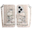 For Honor 400 Pro Global 160.8mm 3D Colored Horizontal Flip Leather Phone Case(Squirrels) - 1