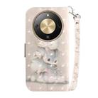 For Honor X70 5G 3D Colored Horizontal Flip Leather Phone Case(Squirrels) - 3