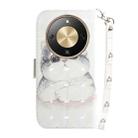 For Honor X70 5G 3D Colored Horizontal Flip Leather Phone Case(Cute Cat) - 3