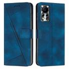 For Infinix Hot 11s NFC Dream Triangle Leather Phone Case with Lanyard(Blue) - 1