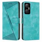 For Infinix Hot 20 5G Dream Triangle Leather Phone Case with Lanyard(Green) - 1