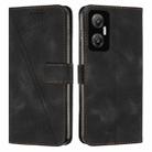 For Infinix Hot 20 5G Dream Triangle Leather Phone Case with Lanyard(Black) - 1