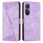 For Infinix Hot 20S Dream Triangle Leather Phone Case with Lanyard(Purple) - 1