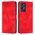 For Infinix Note 12 G96 Dream Triangle Leather Phone Case with Lanyard(Red) - 1