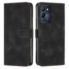 For Infinix Note 12 G96 Dream Triangle Leather Phone Case with Lanyard(Black) - 1