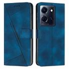 For Infinix Note 30 Dream Triangle Leather Phone Case with Lanyard(Blue) - 1