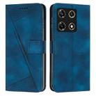 For Infinix Note 30 Pro Dream Triangle Leather Phone Case with Lanyard(Blue) - 1