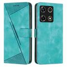 For Infinix Note 30 Pro Dream Triangle Leather Phone Case with Lanyard(Green) - 1