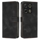 For Infinix Note 30 Pro Dream Triangle Leather Phone Case with Lanyard(Black) - 1
