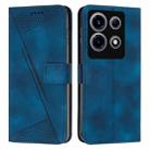 For Infinix Note 30 VIP Dream Triangle Leather Phone Case with Lanyard(Blue) - 1