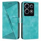 For Infinix Note 30 VIP Dream Triangle Leather Phone Case with Lanyard(Green) - 1