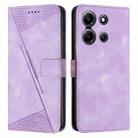 For Infinix Note 30i Dream Triangle Leather Phone Case with Lanyard(Purple) - 1