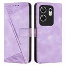 For Infinix Zero 30 4G Dream Triangle Leather Phone Case with Lanyard(Purple) - 1