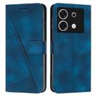 For Infinix Zero 30 5G Dream Triangle Leather Phone Case with Lanyard(Blue) - 1