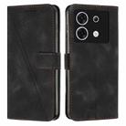 For Infinix Zero 30 5G Dream Triangle Leather Phone Case with Lanyard(Black) - 1