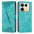 For Infinix Note 40 Pro 4G / 5G Dream Triangle Leather Phone Case with Lanyard(Green) - 1