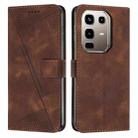 For Infinix Note 50 4G / 50 Pro 4G Dream Triangle Leather Phone Case with Lanyard(Brown) - 1