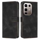For Infinix Note 50 4G / 50 Pro 4G Dream Triangle Leather Phone Case with Lanyard(Black) - 1