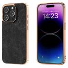 For iPhone 14 Pro Max Dream Litchi Texture PU Phone Case(Black) - 1