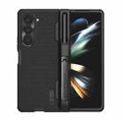 For Samsung Galaxy Z Fold5 NILLKIN Frosted Fold PC + TPU Phone Case with Pen Slot(Black) - 1