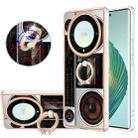 For Honor X9a / Magic5 Lite Electroplating Dual-side IMD Phone Case with Ring Holder(Retro Radio) - 1