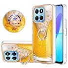 For Honor X8 5G / X6 4G Electroplating Dual-side IMD Phone Case with Ring Holder(Draft Beer) - 1