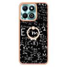 For Honor X6b Electroplating Dual-side IMD Phone Case with Ring Holder(Equation) - 2