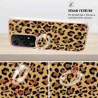 For Honor 200 Lite Global Electroplating Dual-side IMD Phone Case with Ring Holder(Leopard Print) - 3