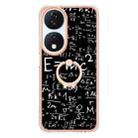 For Honor X7b 4G / 5G Electroplating Dual-side IMD Phone Case with Ring Holder(Equation) - 2