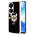 For Honor X7b 4G / 5G Electroplating Dual-side IMD Phone Case with Ring Holder(Natural Growth) - 1