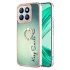 For Honor X8b Electroplating Dual-side IMD Phone Case with Ring Holder(Smile) - 1