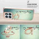 For Honor X8b Electroplating Dual-side IMD Phone Case with Ring Holder(Smile) - 3