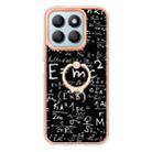 For Honor X8b Electroplating Dual-side IMD Phone Case with Ring Holder(Equation) - 2