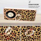 For Honor X9b Electroplating Dual-side IMD Phone Case with Ring Holder(Leopard Print) - 3