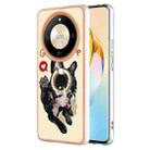 For Honor X9b Electroplating Dual-side IMD Phone Case with Ring Holder(Lucky Dog) - 1