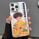 For iPhone 13 Pro Engraved Colorful Cartoon Phone Case(Trendy Boy) - 1