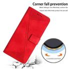 For iPhone 11 Pro Dream Triangle Leather Phone Case with Lanyard(Red) - 7