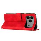 For iPhone 17 Pro Max Dream Triangle Leather Phone Case with Lanyard(Red) - 3