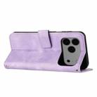 For iPhone 17 Pro Max Dream Triangle Leather Phone Case with Lanyard(Purple) - 3