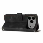 For iPhone 17 Pro Max Dream Triangle Leather Phone Case with Lanyard(Black) - 3