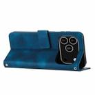 For iPhone 17 Pro Dream Triangle Leather Phone Case with Lanyard(Blue) - 3