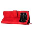 For iPhone 17 Pro Dream Triangle Leather Phone Case with Lanyard(Red) - 3