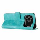 For iPhone 17 Pro Dream Triangle Leather Phone Case with Lanyard(Green) - 3