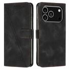 For iPhone 17 Pro Dream Triangle Leather Phone Case with Lanyard(Black) - 1