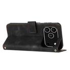 For iPhone 17 Pro Dream Triangle Leather Phone Case with Lanyard(Black) - 3