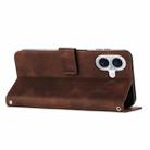 For iPhone 17 Dream Triangle Leather Phone Case with Lanyard(Brown) - 3