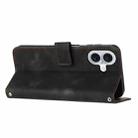 For iPhone 17 Dream Triangle Leather Phone Case with Lanyard(Black) - 3