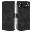 For iPhone 17 Air Dream Triangle Leather Phone Case with Lanyard(Black) - 1