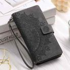 For iPhone 16 Pro Multi-Card Totem Zipper Leather Phone Case(Grey) - 2