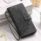 For iPhone 16 Multi-Card Totem Zipper Leather Phone Case(Grey) - 2